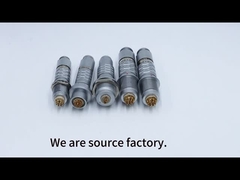 Kompatibel Pria Wanita Medis LM Push Tarik Konektor Logam Dan Kabel Bulat